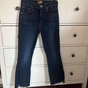 MOTHER The Insider Crop Step Fray Jeans